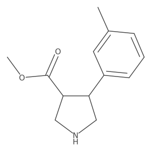Methyl 4-(m-tolyl)pyrrolidine-3-carboxylate Structure