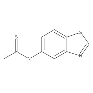 N-(benzo[d]thiazol-5-yl)ethanethioamide结构式