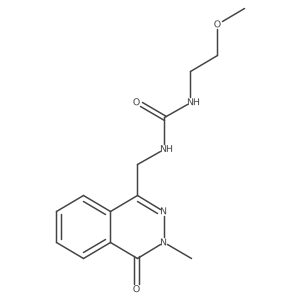 1-(2-Methoxyethyl)-3-((3-methyl-4-oxo-3,4-dihydrophthalazin-1-yl)methyl)urea Structure