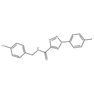 N-(4-chlorobenzyl)-2-(4-fluorophenyl)-2H-tetrazole-5-carboxamide Structure