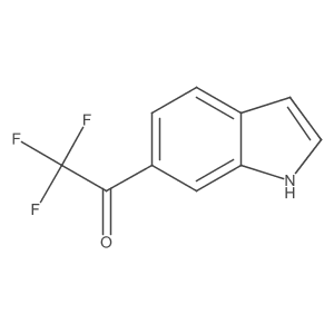 Ethanone, 2,2,2-trifluoro-1-(1H-indol-6-yl)- Structure