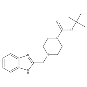 Tert-butyl 4-((1h-benzo[d]imidazol-2-yl)methyl)piperazine-1-carboxylate Structure