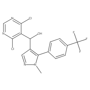 (4,6-Dichloro-5-pyrimidinyl){1-methyl-5-[4-(trifluoromethyl)phenyl]-1H-pyrazol-4-yl}methanol Structure