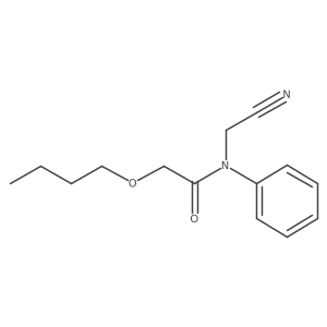 2-butoxy-N-(cyanomethyl)-N-phenylacetamide结构式