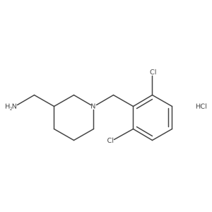 (1-(2,6-Dichlorobenzyl)piperidin-3-yl)methanamine hydrochloride Structure