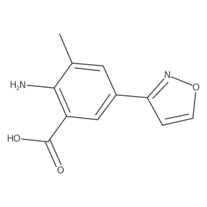 2-Amino-5-(3-isoxazolyl)-3-methylbenzoic acid结构式