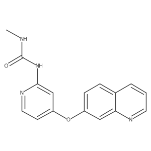 1-Methyl-3-(4-(quinolin-7-yloxy)pyridin-2-yl)urea结构式