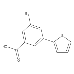 3-Bromo-5-thiophen-2-ylbenzoic acid Structure