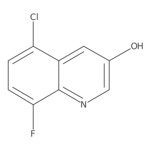 5-Chloro-8-fluoroquinolin-3-ol结构式
