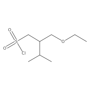 2-(Ethoxymethyl)-3-methylbutane-1-sulfonyl chloride Structure