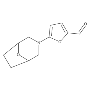 5-(8-Oxa-3-azabicyclo[3.2.1]octan-3-yl)furan-2-carbaldehyde Structure