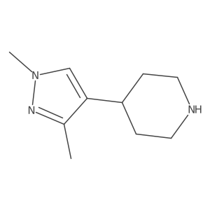 4-(1,3-dimethyl-1H-pyrazol-4-yl)piperidine Structure