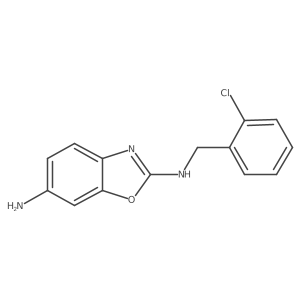 N2-[(2-chlorophenyl)methyl]-1,3-benzoxazole-2,6-diamine结构式