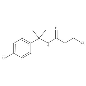 3-chloro-N-[1-(4-chlorophenyl)-1-methylethyl]propionamide Structure