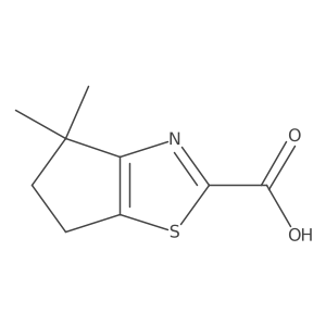 4,4-Dimethyl-5,6-dihydro-4h-cyclopenta[d]thiazole-2-carboxylic acid结构式