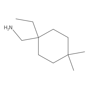 (1-Ethyl-4,4-dimethylcyclohexyl)methanamine结构式