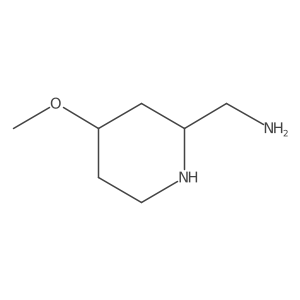(4-Methoxypiperidin-2-yl)methanamine结构式