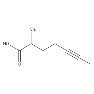 2-Aminohept-5-ynoic acid Structure