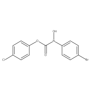 Carbamic acid, (4-bromophenyl)hydroxy-, 4-chlorophenyl ester Structure