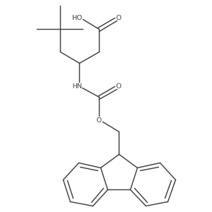 3-({[(9H-fluoren-9-yl)methoxy]carbonyl}amino)-5,5-dimethylhexanoic acid Structure