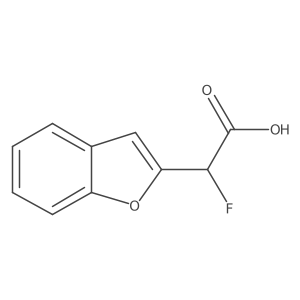 2-(1-Benzofuran-2-yl)-2-fluoroacetic acid结构式