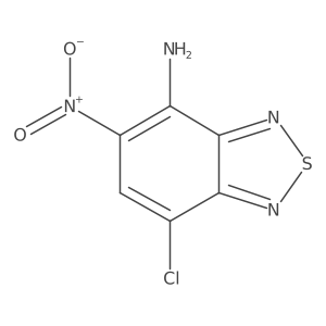 7-Chloro-5-nitro-2,1,3-benzothiadiazol-4-amine结构式