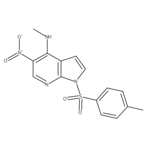 N-methyl-5-nitro-1-tosyl-1H-pyrrolo[2,3-b]pyridin-4-amine Structure