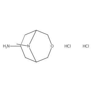 9-Methyl-3-oxa-9-azabicyclo[3.3.1]nonan-7-amine;dihydrochloride结构式