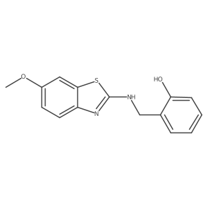 2-[[(6-Methoxy-2-benzothiazolyl)amino]methyl]phenol Structure