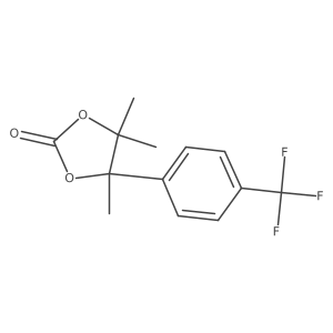4,4,5-Trimethyl-5-[4-(trifluoromethyl)phenyl]-1,3-dioxolan-2-one Structure