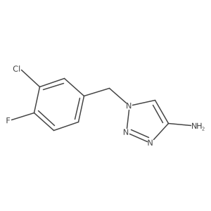 1-[(3-chloro-4-fluorophenyl)methyl]-1H-1,2,3-triazol-4-amine Structure