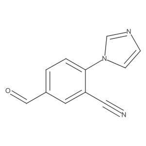 5-formyl-2-(1H-imidazol-1-yl)benzonitrile结构式