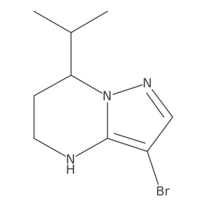 3-Bromo-7-(propan-2-yl)-4H,5H,6H,7H-pyrazolo[1,5-a]pyrimidine Structure