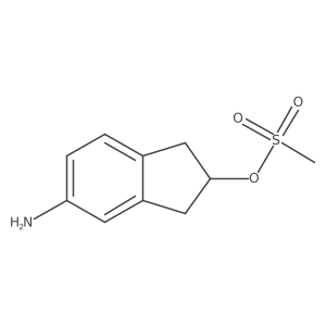 5-Amino-2,3-dihydro-1H-inden-2-yl methanesulfonate Structure