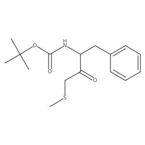 Tert-butyl (1-benzyl-3-methylsulfanyl-2-oxopropyl)carbamate Structure