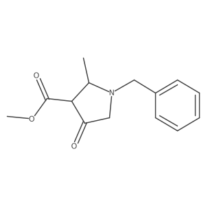Methyl 1-benzyl-2-methyl-4-oxopyrrolidine-3-carboxylate Structure