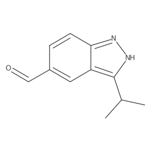 3-Isopropyl-2H-indazole-5-carbaldehyde结构式