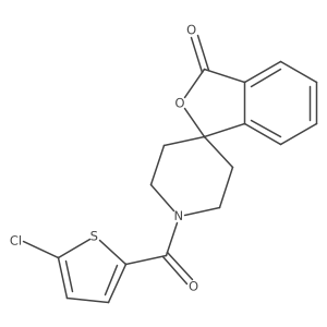 1'-(5-chlorothiophene-2-carbonyl)-3H-spiro[2-benzofuran-1,4'-piperidine]-3-one Structure