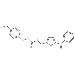 N-[(5-benzoylthiophen-2-yl)methyl]-3-(4-methoxyphenyl)propanamide结构式