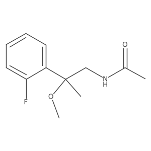 N-[2-(2-Fluorophenyl)-2-methoxypropyl]acetamide Structure