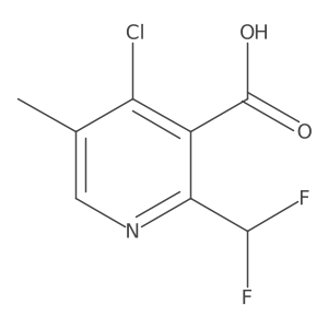 4-Chloro-2-(difluoromethyl)-5-methylnicotinic acid Structure