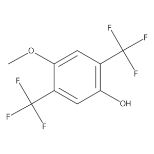 4-Methoxy-2,5-bis(trifluoromethyl)phenol Structure