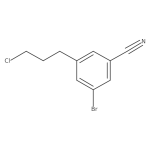 3-Bromo-5-(3-chloropropyl)benzonitrile Structure
