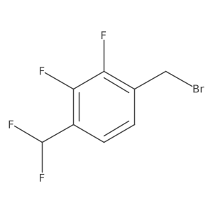 1-(Bromomethyl)-4-(difluoromethyl)-2,3-difluorobenzene结构式