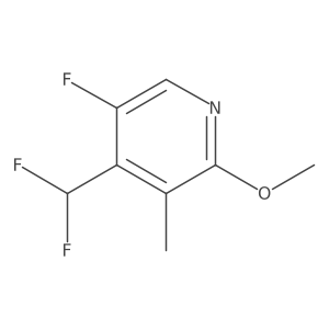 4-(Difluoromethyl)-5-fluoro-2-methoxy-3-methylpyridine Structure