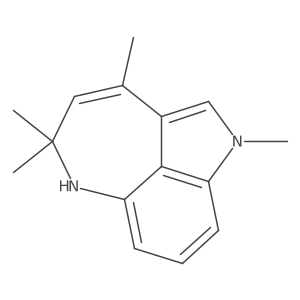 1,3,5,5-tetramethyl-5,6-dihydro-1H-azepino[4,3,2-cd]indole Structure