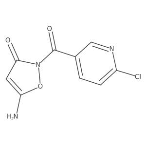 5-amino-2-[(6-chloropyridin-3-yl)carbonyl]-1,2-oxazol-3(2H)-one Structure