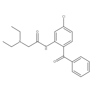 N-(2-benzoyl-5-chlorophenyl)-2-(diethylamino)acetamide Structure