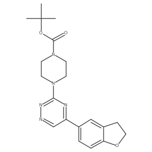 1,1-Dimethylethyl 4-[5-(2,3-dihydro-5-benzofuranyl)-1,2,4-triazin-3-yl]-1-piperazinecarboxylate Structure