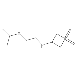 3-((2-Isopropoxyethyl)amino)thietane1,1-dioxide Structure